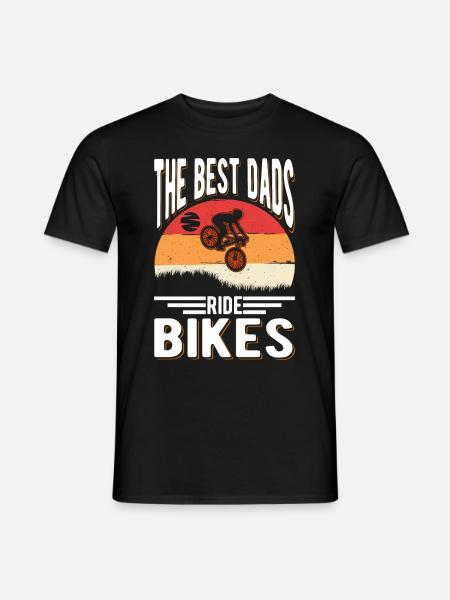 Fahrrad Vater Fahrradtour Papa Radfahrer - Männer T-Shirt - Schwarz