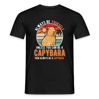 Soyez toujours vous-même Sauf si vous pouvez être un Capybara - T-shirt homme - noir - Devant - AI Model Male 178 light (178cm)