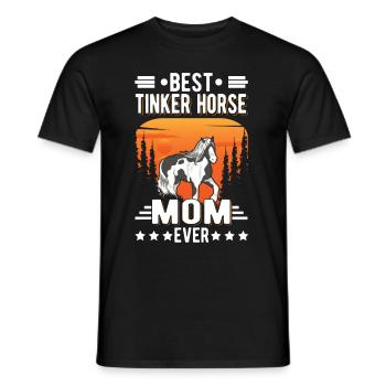 Best Tinker Horse Mom Ever Irish Tinker - Männer T-Shirt - Schwarz - Vorne - AI Model Male 178 light (178cm)
