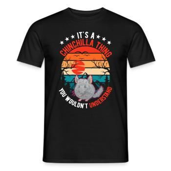 It's an Chinchilla thing You wouldn't understand - Männer T-Shirt - Schwarz - Vorne - AI Model Male 178 light (178cm)