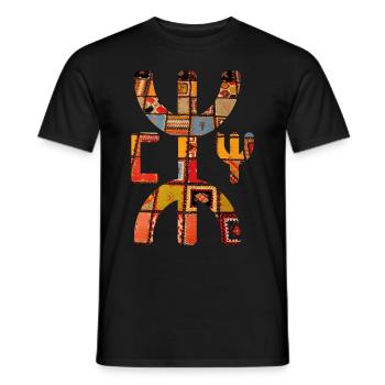 Amazigh characters - Berber symbols - Men's T-Shirt - black - Front - AI Model Male 178 light (178cm)