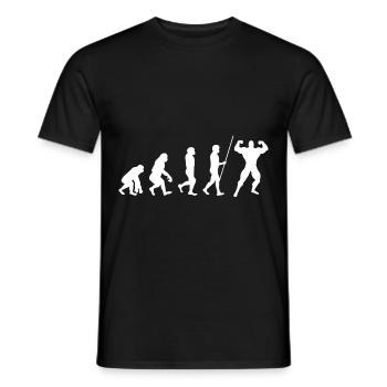 Cadeau de sport Evolution Fitness Gym - T-shirt homme - noir - Devant - AI Model Male 178 light (178cm)
