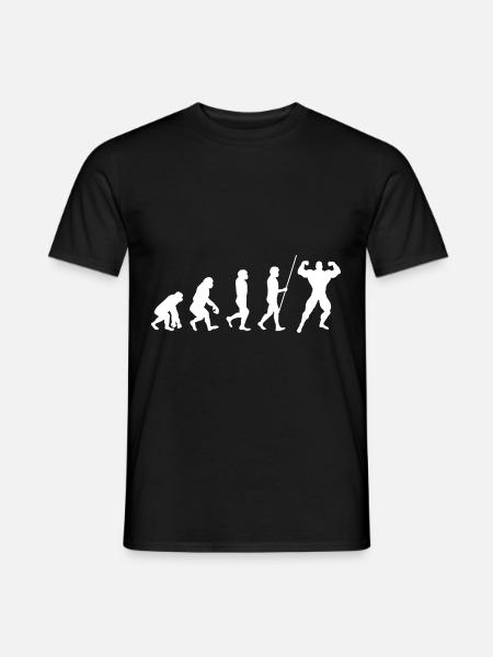 Evolution Fitness Gym Sport Geschenk - Männer T-Shirt - Schwarz
