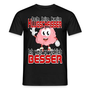Ich weiß es wirklich besser - Männer T-Shirt - Schwarz - Vorne - AI Model Male 178 light (178cm)