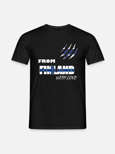 Finland Land und Länder - Männer T-Shirt - Schwarz