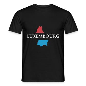 Luxembourg - T-shirt homme - noir - Devant - AI Model Male 178 light (178cm)