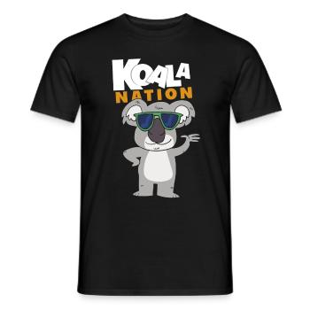 Koala - Männer T-Shirt - Schwarz - Vorne - AI Model Male 178 light (178cm)