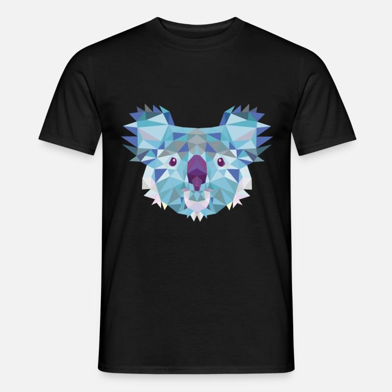 Koala - Männer T-Shirt - Schwarz