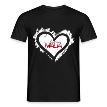 Malta Europa - Männer T-Shirt - Schwarz - Vorne - AI Model Male 178 light (178cm)