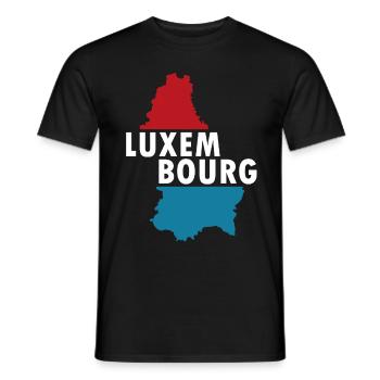 Luxembourg - T-shirt homme - noir - Devant - AI Model Male 178 light (178cm)