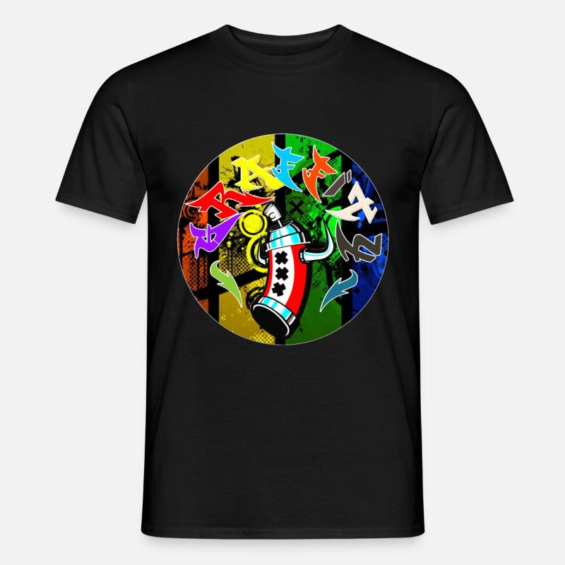 Grafitti graffiti - Männer T-Shirt - Schwarz