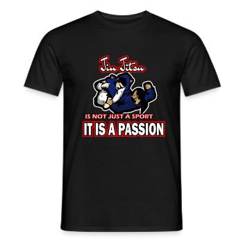 jiu jitsu - jiu-jitsu - Men's T-Shirt - black - Front - AI Model Male 178 light (178cm)