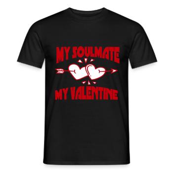 Valentinstag - Männer T-Shirt - Schwarz - Vorne - AI Model Male 178 light (178cm)