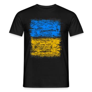 Ukraine - Männer T-Shirt - Schwarz - Vorne - AI Model Male 178 light (178cm)