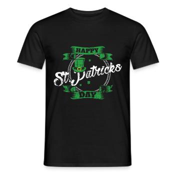 St Patrick's Day - Men's T-Shirt - black - Front - AI Model Male 178 light (178cm)