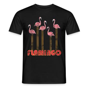 flamant - T-shirt homme - noir - Devant - AI Model Male 178 light (178cm)