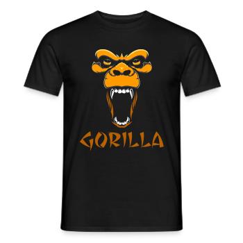 gorilla - Men's T-Shirt - black - Front - AI Model Male 178 light (178cm)