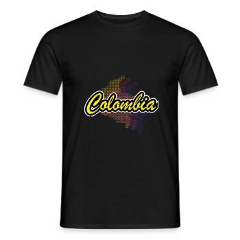 Kolumbien - Männer T-Shirt - Schwarz - Vorne - AI Model Male 178 light (178cm)