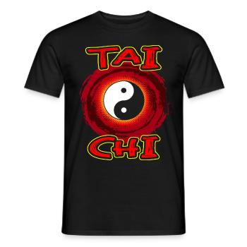 Tai chi - T-shirt homme - noir - Devant - AI Model Male 178 light (178cm)