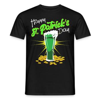 St. Patrick's Day - Men's T-Shirt - black - Front - AI Model Male 178 light (178cm)
