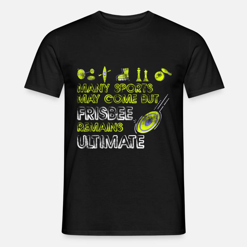 Frisbee - Männer T-Shirt - Schwarz