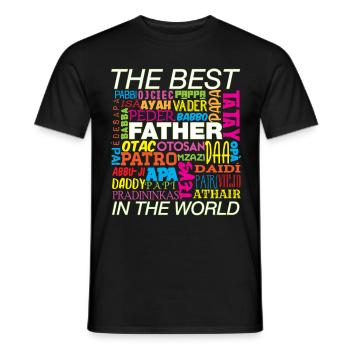 Vatertag Herrentag Männertag Papa ist der Beste - Männer T-Shirt - Schwarz - Vorne - AI Model Male 178 light (178cm)