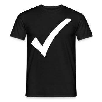 Hook Emoji Sketch Drawing White - Men's T-Shirt - black - Front - AI Model Male 178 light (178cm)