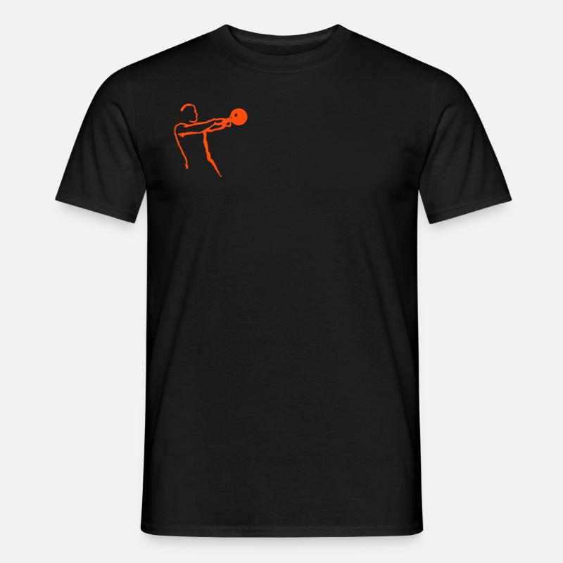 Kettlebell Swing klein - Männer T-Shirt - Schwarz