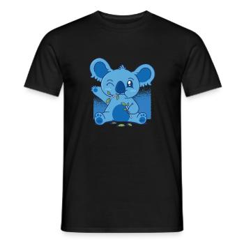 Koala Zoo Tiere - Männer T-Shirt - Schwarz - Vorne - AI Model Male 178 light (178cm)