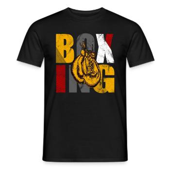 Boxing Boxing Gloves Boxing Boxing Boxing Martial Arts - Men's T-Shirt - black - Front - AI Model Male 178 light (178cm)