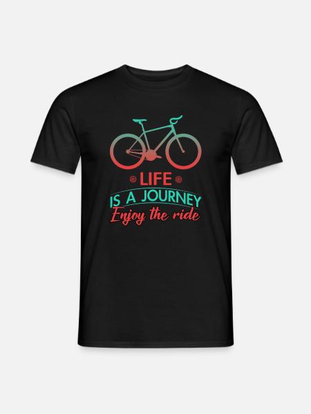 Biking Bike Bicycle Cycling Cycling - Men's T-Shirt - black