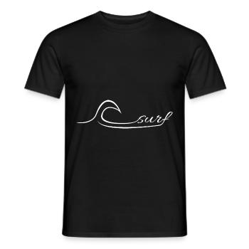 Surfer Ozean Wellenreiten Geschenk Welle shaka - Männer T-Shirt - Schwarz - Vorne - AI Model Male 178 light (178cm)