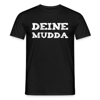 Deine Mutter - Männer T-Shirt - Schwarz - Vorne - AI Model Male 178 light (178cm)