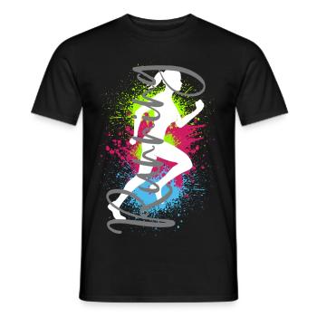 Running Sports Jogger Woman Racing Jogging Running - Men's T-Shirt - black - Front - AI Model Male 178 light (178cm)