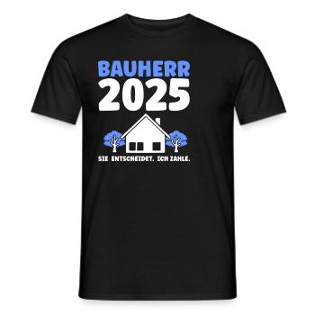 Bauherr Traumhaus Bauherrin Geschenk - Männer T-Shirt - Schwarz - Vorne - AI Model Male 178 light (178cm)