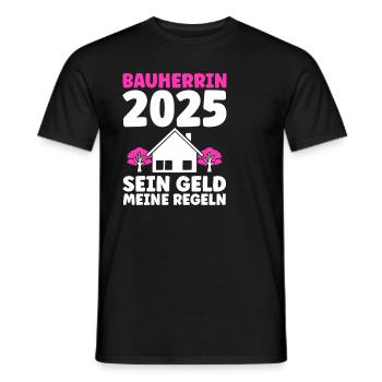 Bauherr Traumhaus Bauherrin Geschenk - Männer T-Shirt - Schwarz - Vorne - AI Model Male 178 light (178cm)