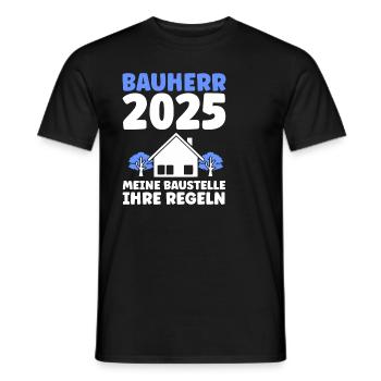 Bauherr Traumhaus Bauherrin Geschenk - Männer T-Shirt - Schwarz - Vorne - AI Model Male 178 light (178cm)