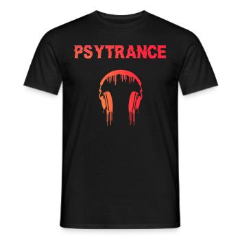 Cadeau Psytrance Goa Trance - T-shirt homme - noir - Devant - AI Model Male 178 light (178cm)
