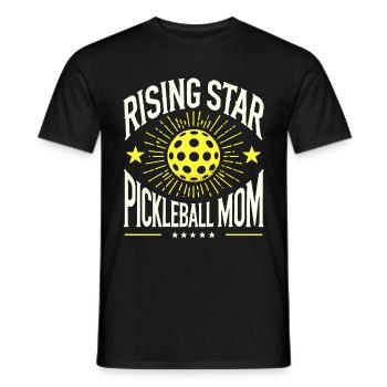 Rising Star Pickleball Mom - Men's T-Shirt - black - Front - AI Model Male 178 light (178cm)