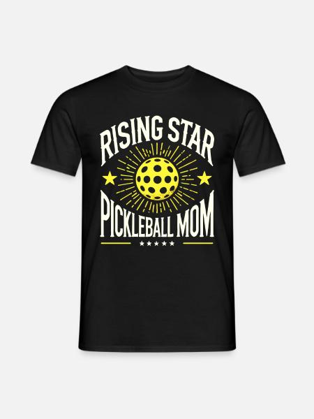 Rising Star Pickleball Mom - Men's T-Shirt - black