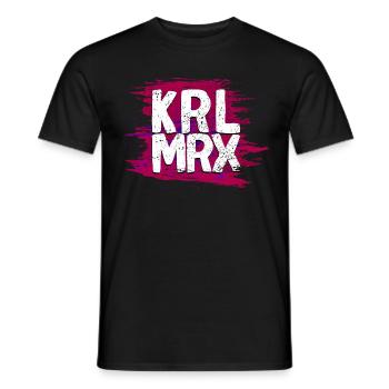 KRXL MRX - Karl Marx - Männer T-Shirt - Schwarz - Vorne - AI Model Male 178 light (178cm)