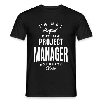 Chef de projet - T-shirt homme - noir - Devant - AI Model Male 178 light (178cm)