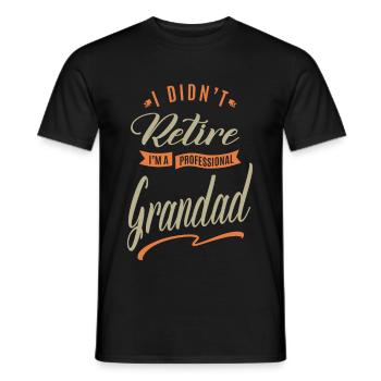Professioneller Opa - Männer T-Shirt - Schwarz - Vorne - AI Model Male 178 light (178cm)