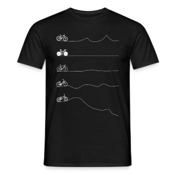 Biker Typen - Männer T-Shirt - Schwarz - Vorne - AI Model Male 178 light (178cm)