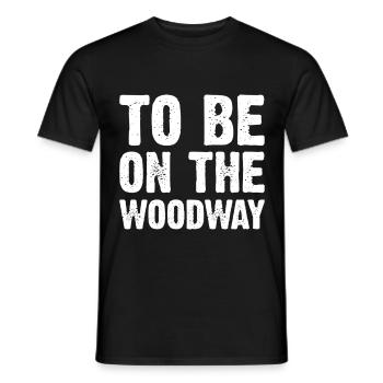 To Be On The Woodway - Men's T-Shirt - black - Front - AI Model Male 178 light (178cm)