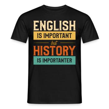 Sarcastic Education Gift For A History Teacher - Männer T-Shirt - Schwarz - Vorne - AI Model Male 178 light (178cm)