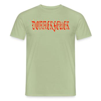 Donnerfeuerschrift red - Männer T-Shirt - Sage - Vorne - AI Model Male 178 light (178cm)