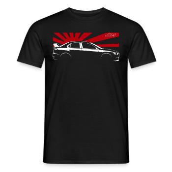 JDM EVO X Japan Domestic Market Car - Men's T-Shirt - black - Front - AI Model Male 178 light (178cm)