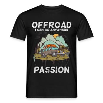 Offroad Passion svg dark - T-shirt homme - noir - Devant - AI Model Male 178 light (178cm)