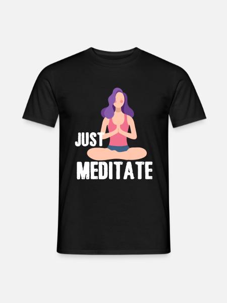 Juste méditer - T-shirt homme - noir